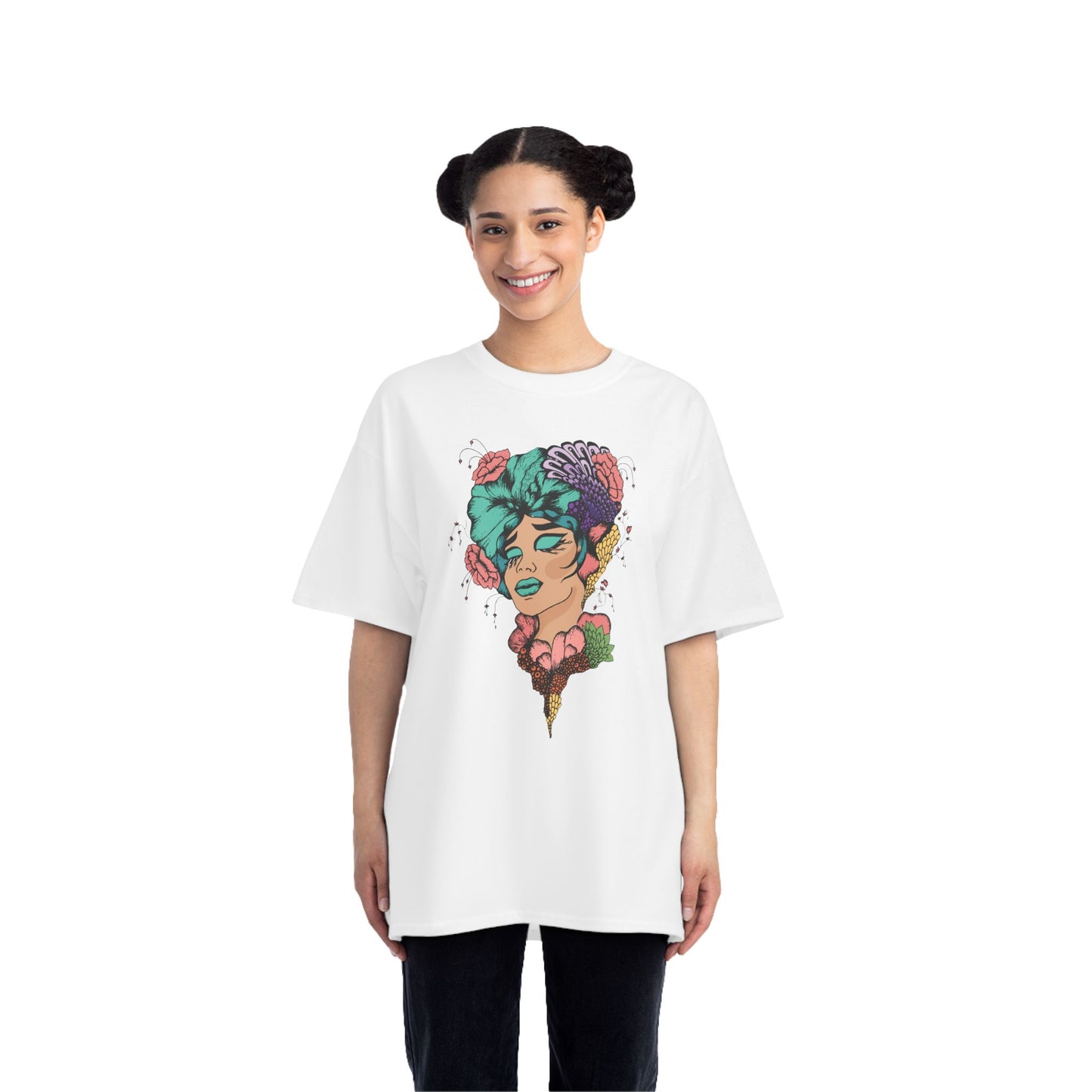 African Pride month Sleeve T-Shirt with woman head.