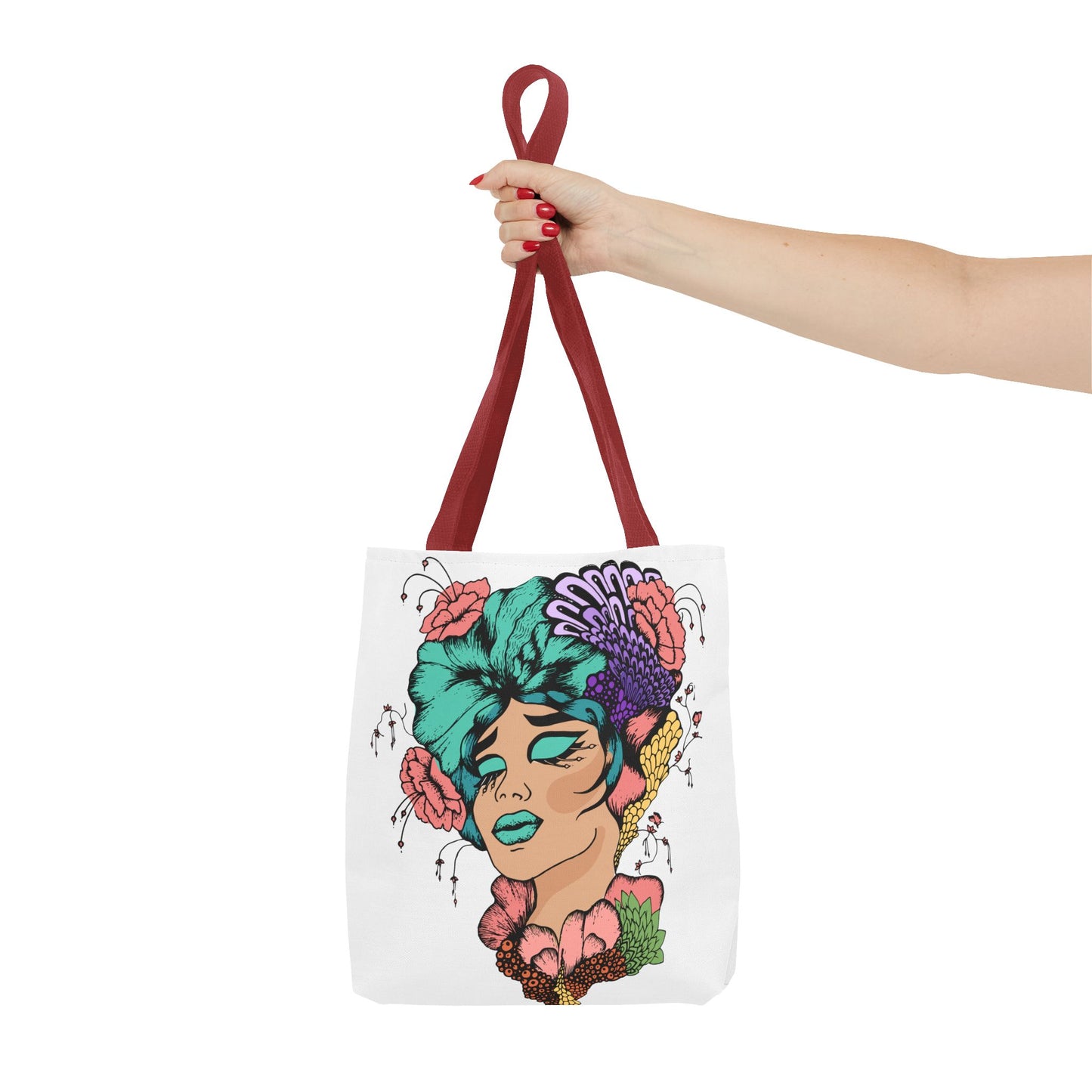 African American Tote Bag with Woman head