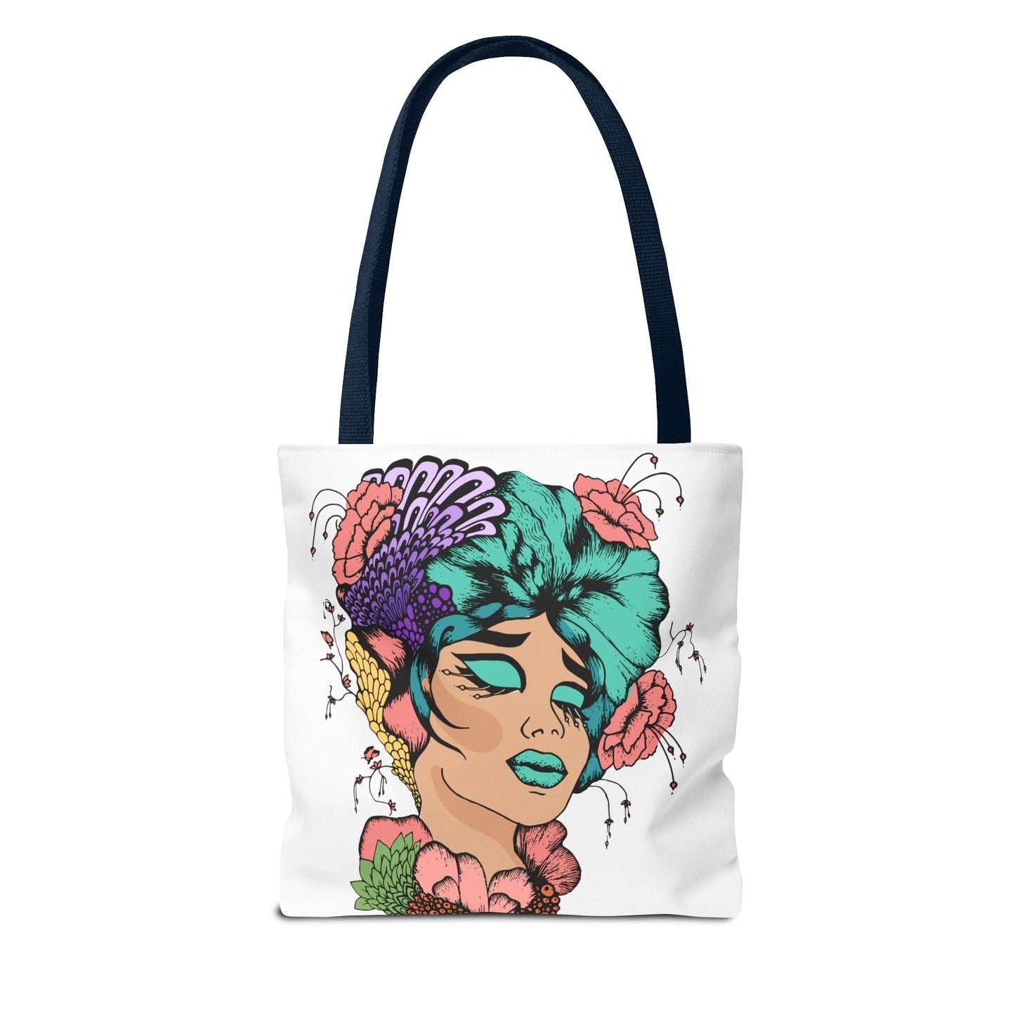 African American Tote Bag with Woman head