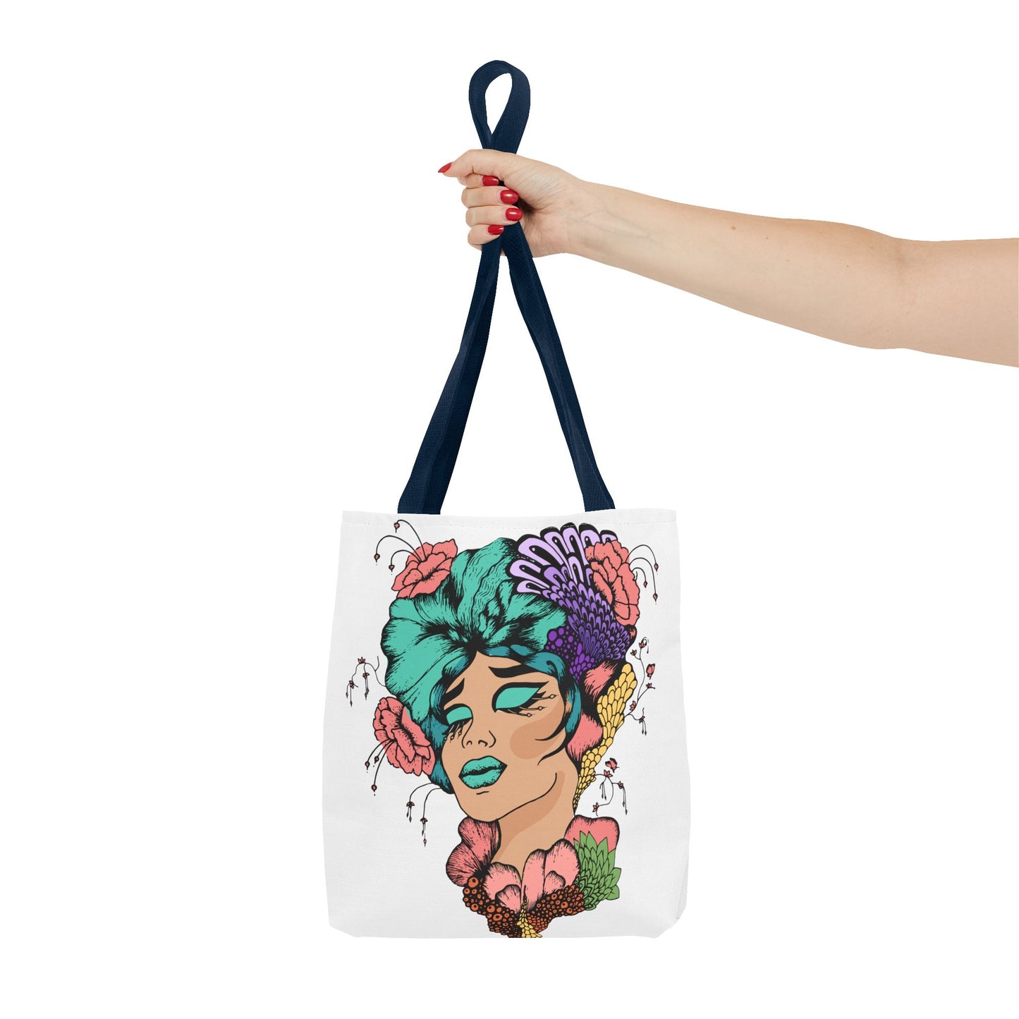 African American Tote Bag with Woman head