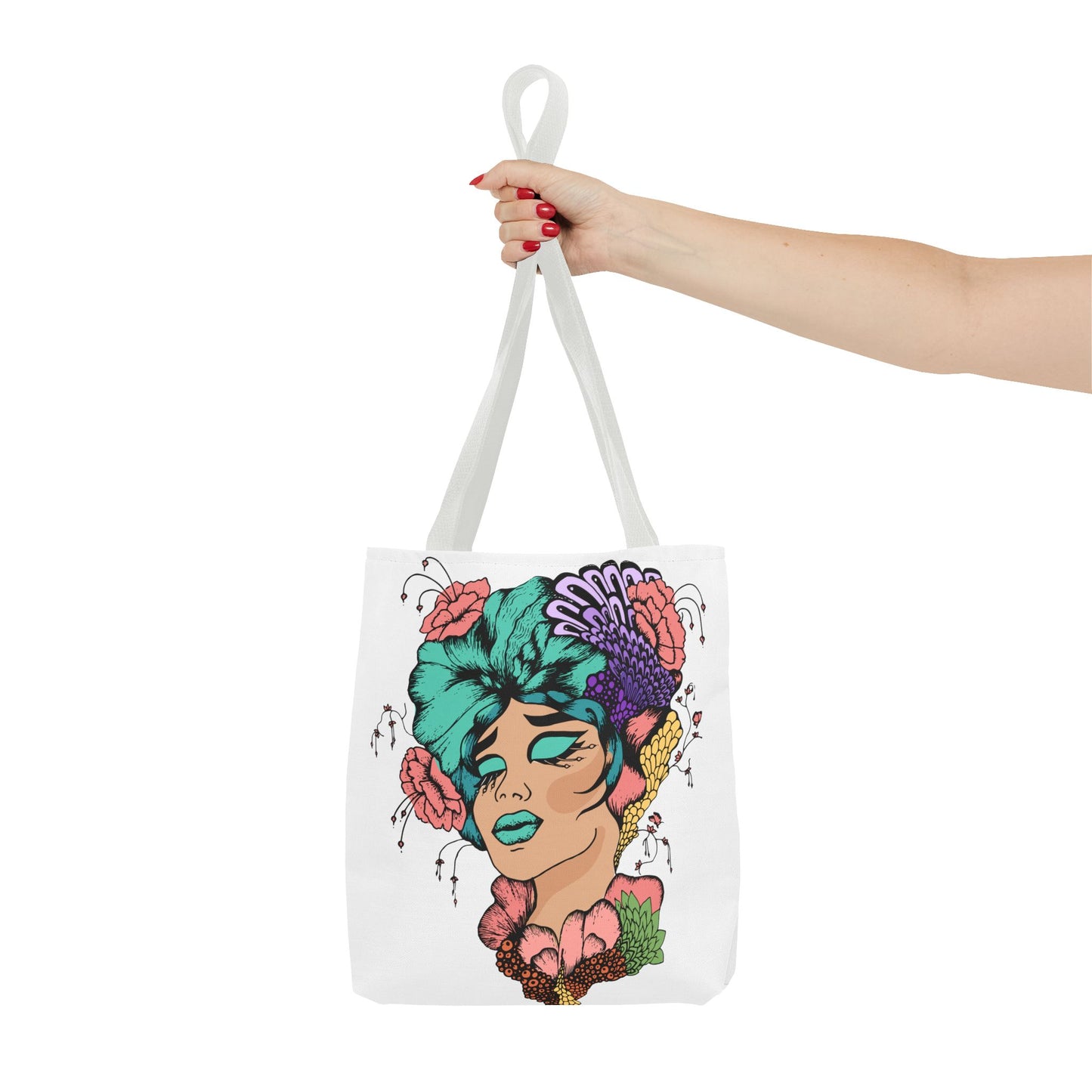 African American Tote Bag with Woman head