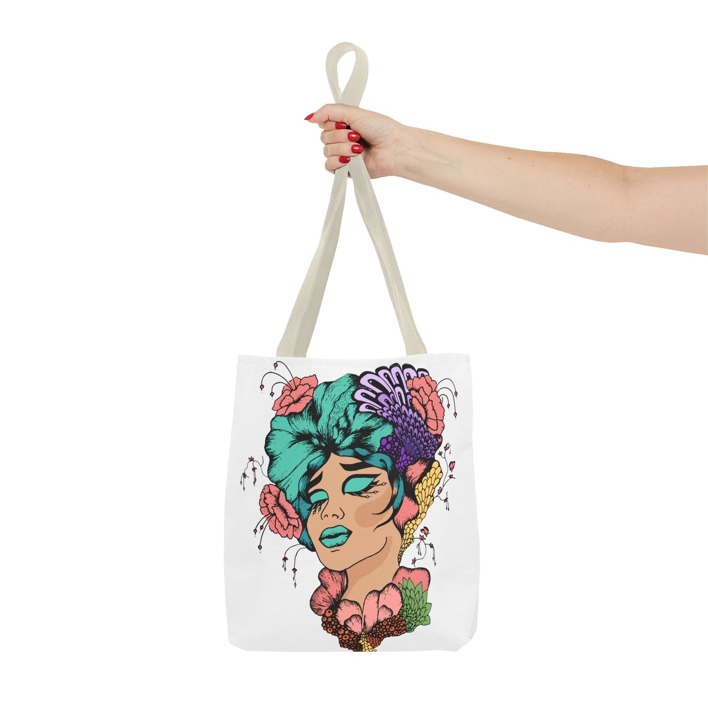 African American Tote Bag with Woman head