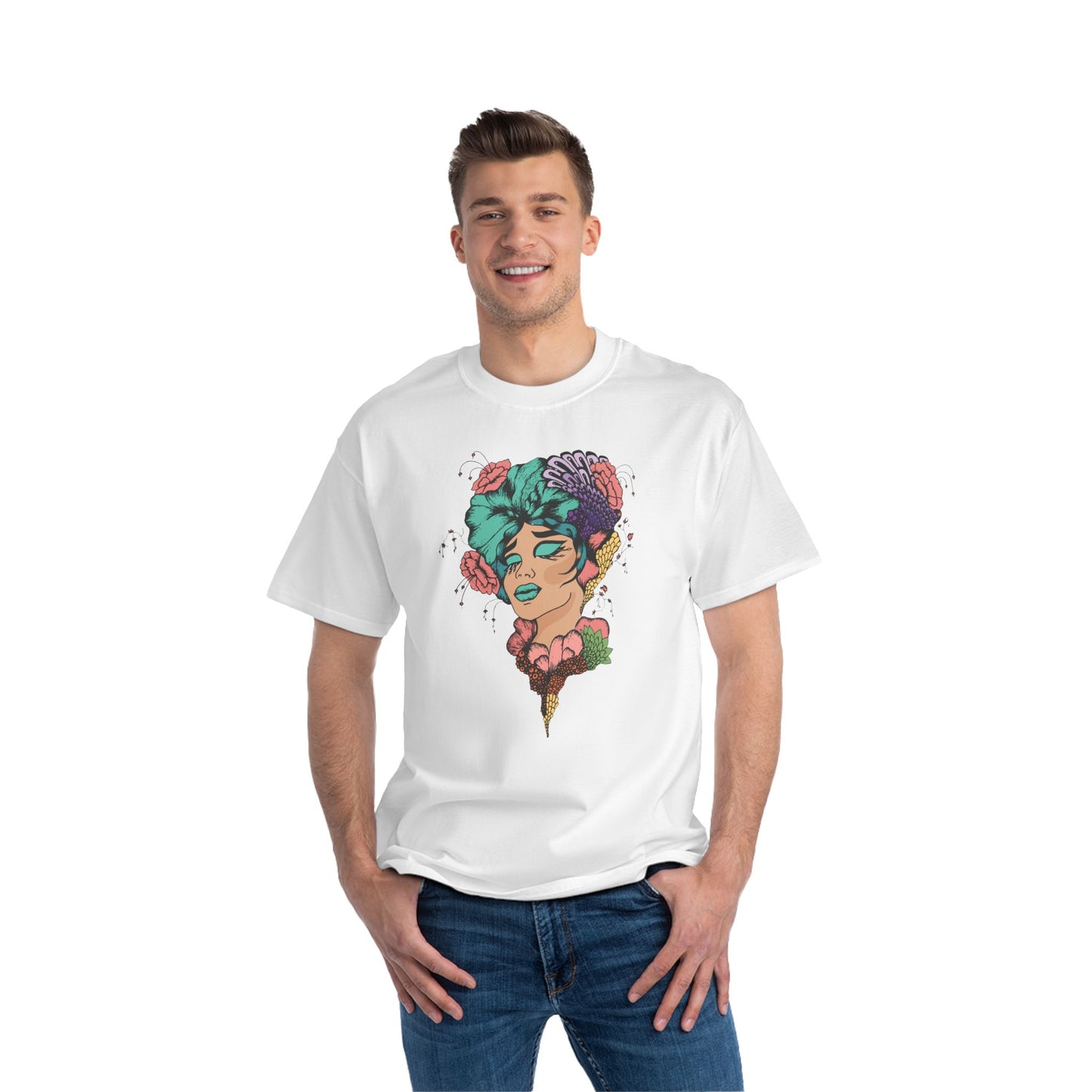 African Pride month Sleeve T-Shirt with woman head.