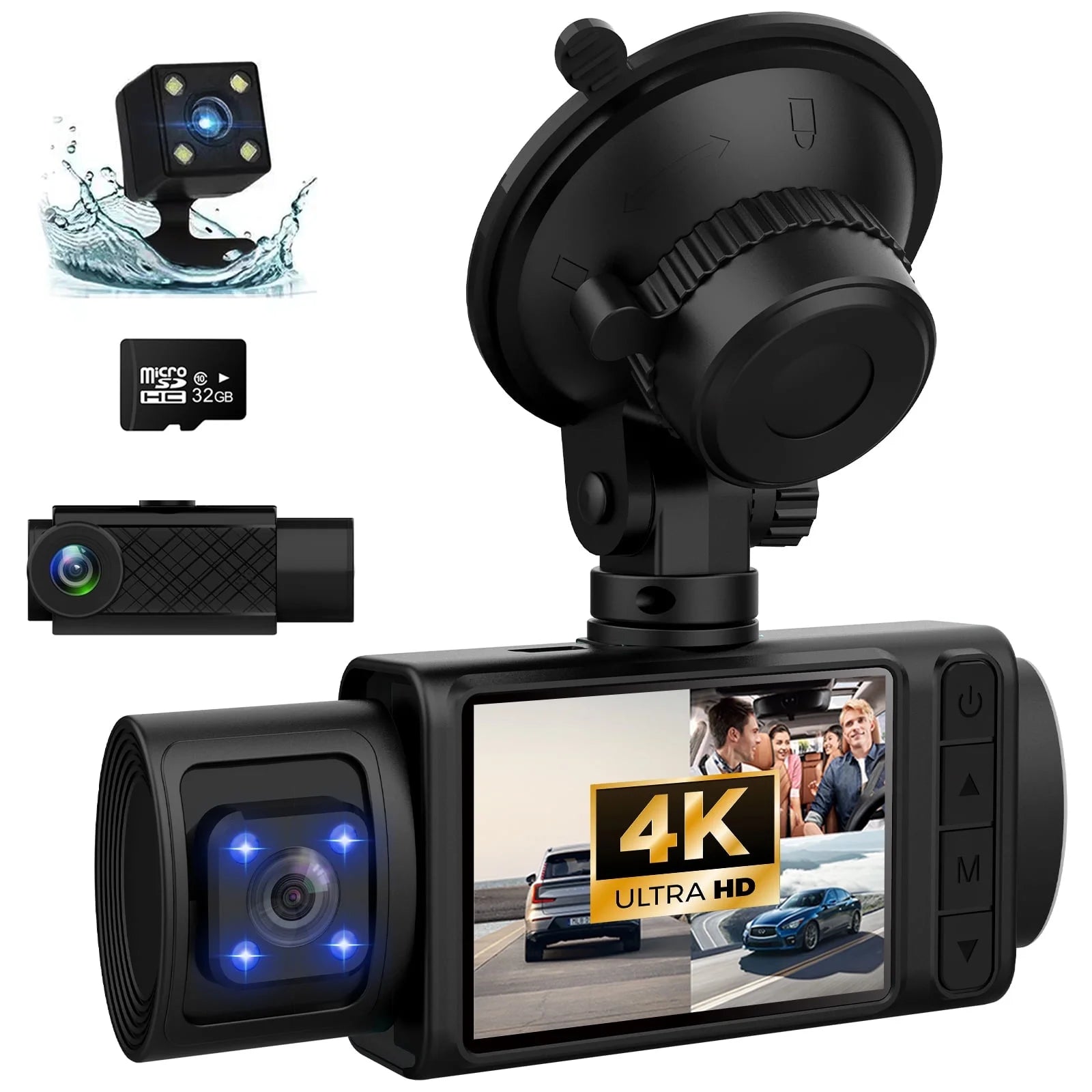 Capture Every Moment on the Road with Our 3 Channel 4K Dash Cam – Includes 32GB Card! 🚗💨 #DashCam #CarSafety #RoadTrip